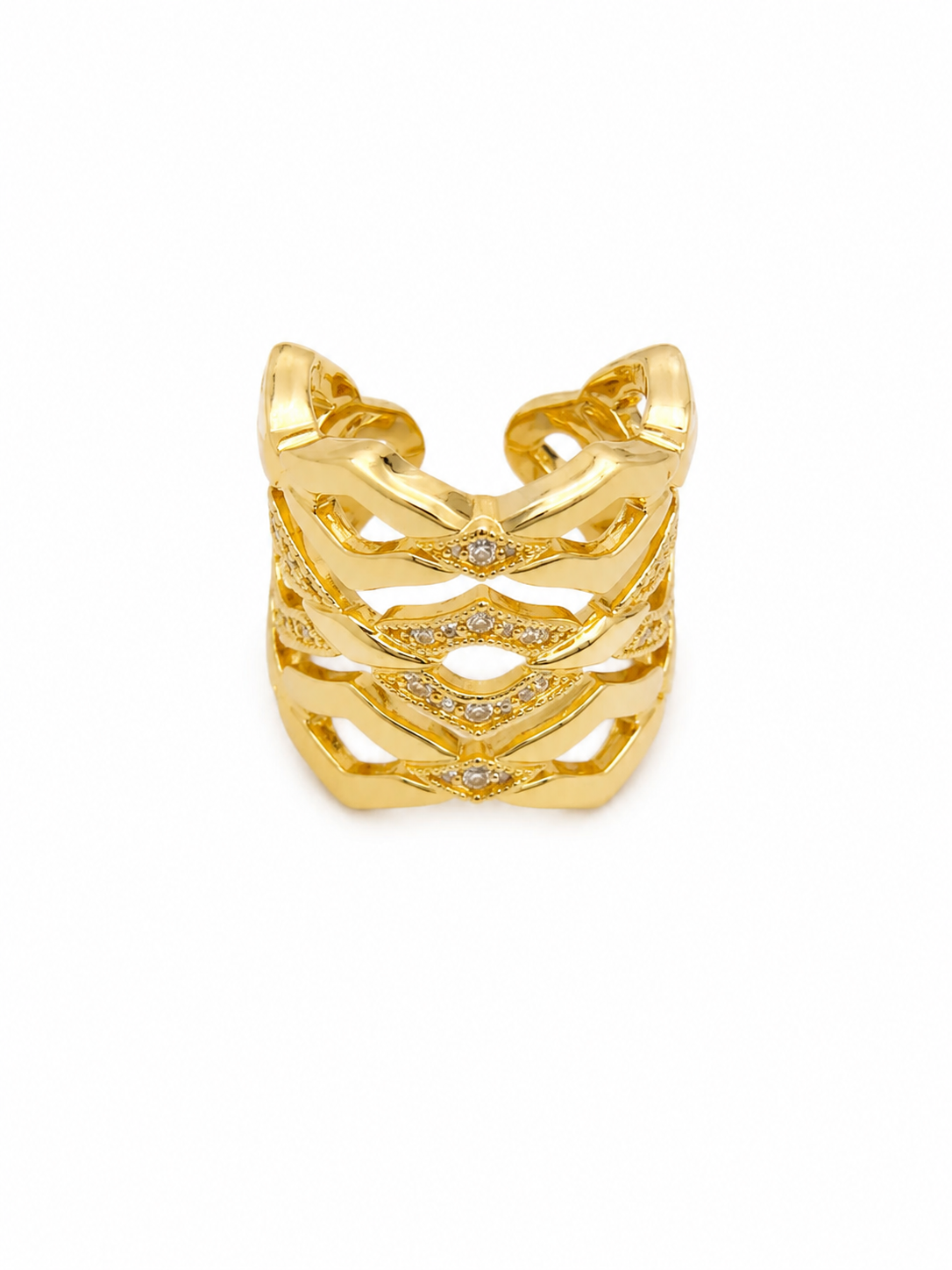 💍✨ Anillo Net con Zirconias