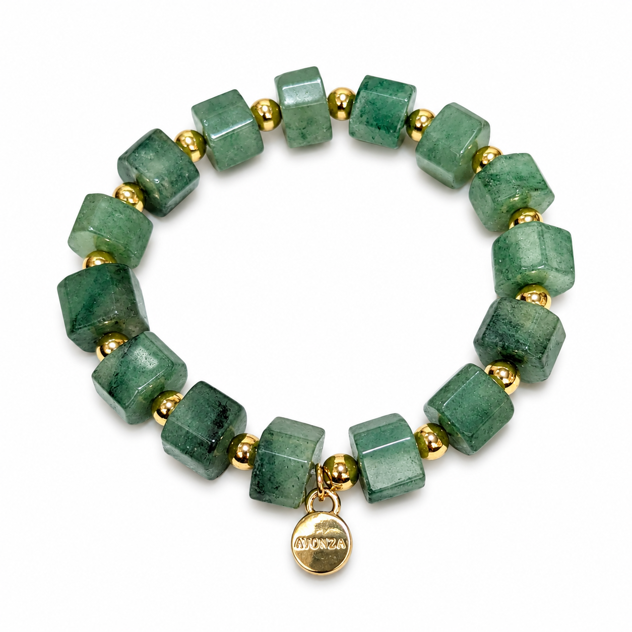 ✨ Pulsera de Aventurina Verde