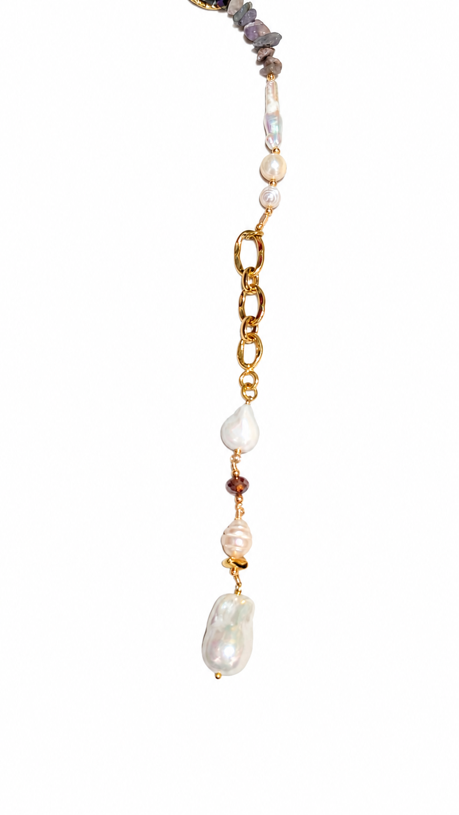 ✨ Collar de Amatista y Perlas