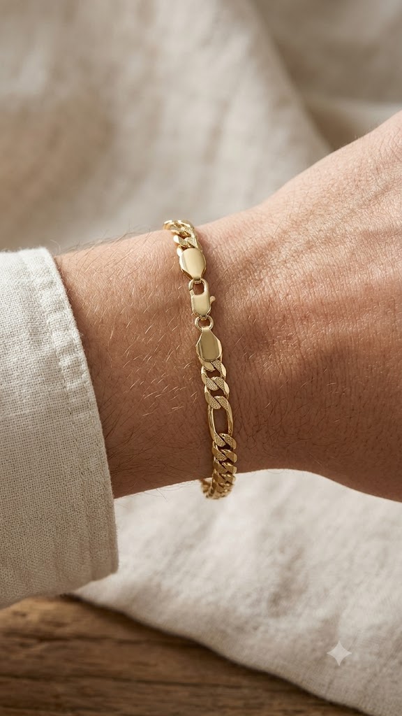 ✨ Pulsera Figaro Dorada - 4 Diseños foto 2